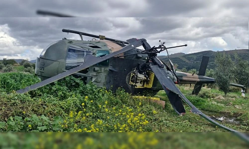 Κατέπεσε τουρκικό στρατιωτικό ελικόπτερο Huey κατά τη διάρκεια αναγκαστικής προσγείωσης- Ένας τραυματίας